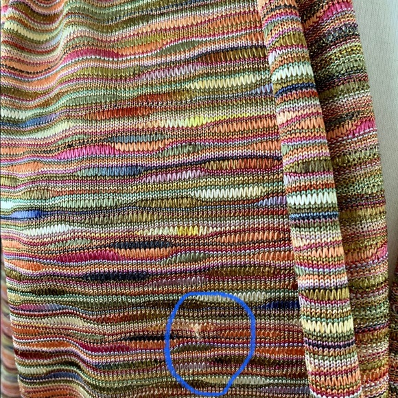 Ruby Rd. MultiColor Woven Tie @ Waist Top - Picture 6 of 6